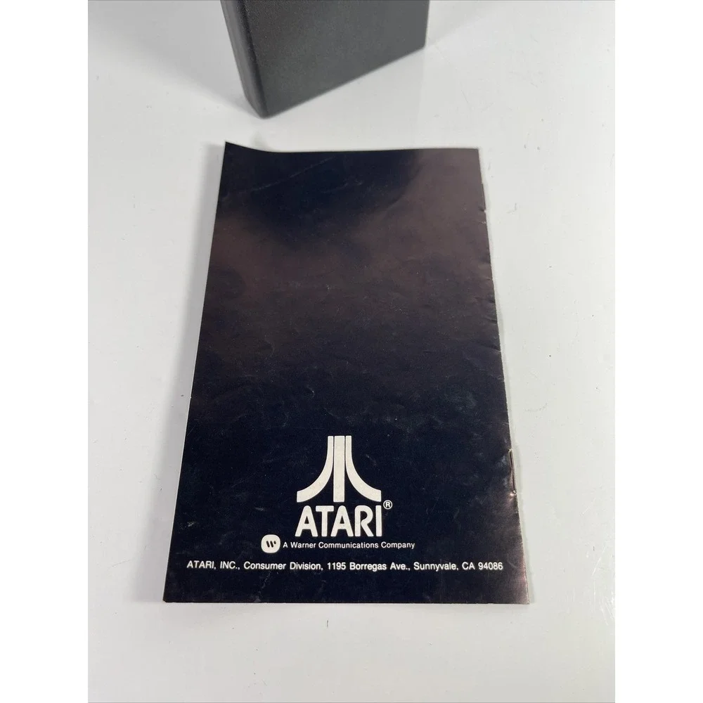 Vintage Atari 2600 Blackjack Video Game Cartridge And Manual RARE CX-2651